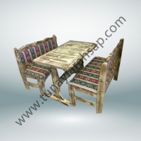 sr0061 Irmak Ahşap Sedir Takımı